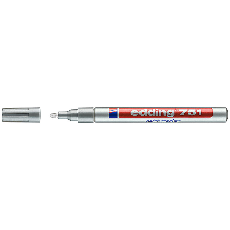 Маркер edding Paint e-751 1-2 мм круглий срібний
